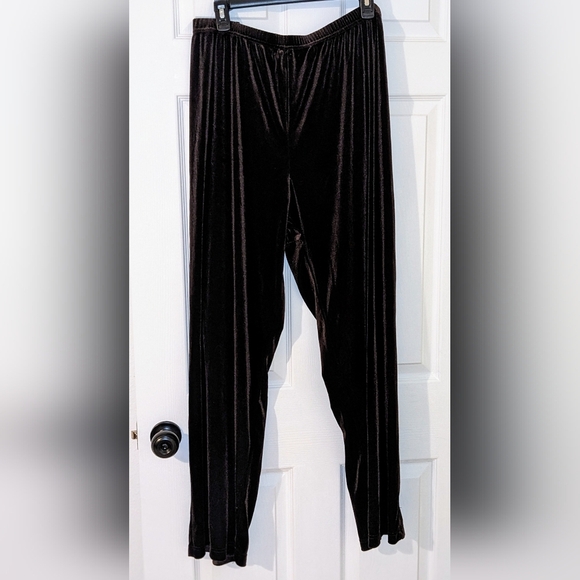 Coldwater Creek Size 3X Brown Pants Velvet Soft Women's Career Dress Pull On EUC - Picture 1 of 6